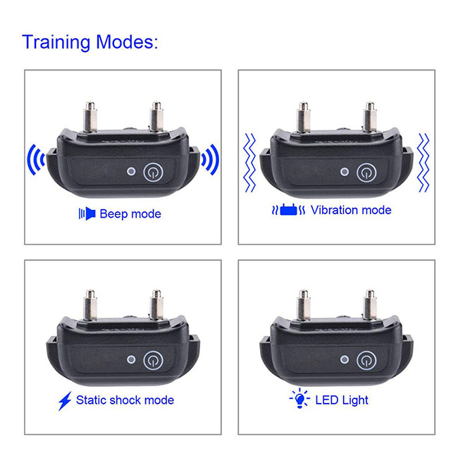 Waterproof&rechargeable dog training collar for 3 dogs